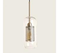 LEDKIA LIGHTING Suspension Métal et Verre Julieta Lungo Doré