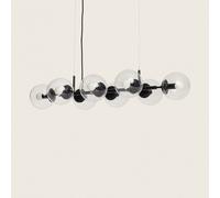 Suspension Métal Et Verre Wassily 8 Spots Noir