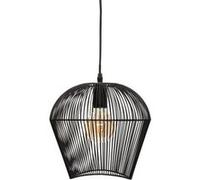 Suspension filaire ""Jena"" métal noir D26cm - Atmosphera createur d'interieur