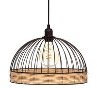 Suspension métal filaire rotin suwa noir