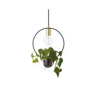 Suspension Métal Noir Or / Avec Pot De Fleurs - Ø 30 Cm - Bloomingville
