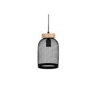 Suspension métal socle bois Ella