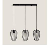 Suspension Métal Telmi 3 Spots Noir