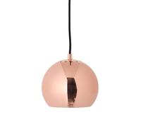 Suspension métallique Ball Ø12cm H x Ø 10x12cm/textile cable black/plastic canopy black
