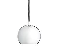 Suspension métallique Ball Ø12cm H x Ø 10x12cm/textile cable black/plastic canopy black