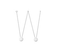 Suspension Mine 2 Lampes 40W + Câble 4m Blanc