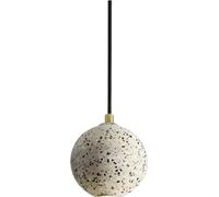 Suspension moderne, design élégant de verre et de pierre, 10 cm de diamètre, E