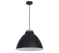 Suspension Moderne Élégante E27 Ø40Cm Noir Plafond Lampe Luminaire Intérieur