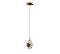 Suspension Moderne en Cristal K9, cuivre brossé, Hauteur réglable, Lampe de Plafond de Luxe pour îlot de Cuisine, Chambre à Coucher, Chevet