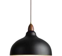 Suspension moderne en fer de style japonais pour îlot de cuisine, salle à manger, bar, bureau Noir 24x20cm/9.4x7.9in