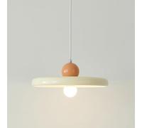 Suspension Moderne En Forme de Soucoupe Volante, Ronde, Style Crème, 19,8 Cm/30 Cm, Idéale Pour Un Îlot de Cuisine Ou Une Salle À Manger. Lustre Linéaire Réglable En Hauteur./Dia30Cm