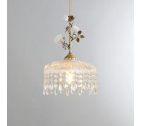 Suspension Moderne en Laiton et Cristal, Lampe de Table Artistique en Verre, Applique Murale de Jardin à la française, Convient pour la Chambre, la Salle à Manger, l'entrée, la Table de Chev