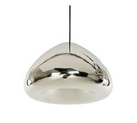 Suspension moderne en verre avec abat-jour miroir doré, bronze et argenté, LED E27, luminaire suspendu boule lumineuse pour lampe à poser ou à suspendre(Chrome,Dia15cm)