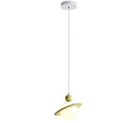 Suspension moderne globe blanc, luminaire suspendu planète lune pour îlot de cuisine, éclairage suspendu vert et rose, petit lustre pour chambre d'enfant, table à manger, chambre de bébé, salle de bai