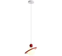 Suspension moderne globe blanc, luminaire suspendu planète lune pour îlot de cuisine, éclairage suspendu vert et rose, petit lustre pour chambre d'enfant, table à manger, chambre de bébé, salle de bai
