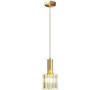 Suspension Moderne MI-NI Crystal - 2 lumières Noire Compatible avec îlot de Cuisine, plafonnier Simple, Suspension réglable Compatible avec Salle à Manger, Chambre à Coucher, Cuisine