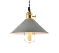 Suspension Moderne, plafonnier Mac à tête Unique, Petit Lustre, culot E26/E27, éclairage Industriel pour Restaurant, Bar, îlot de Cuisine, Hall d'entrée, Couloir, Ferme