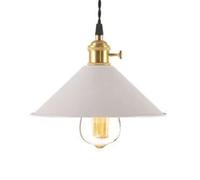 Suspension Moderne, plafonnier Mac à tête Unique, Petit Lustre, culot E26/E27, éclairage Industriel pour Restaurant, Bar, îlot de Cuisine, Hall d'entrée, Couloir, Ferme
