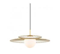 Suspension moderne - Sarah - Design contemporain - Acier et verre - E27 - 40W