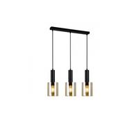 Suspension moderne Sardo Noir et ambre