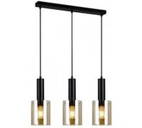 Suspension moderne Sardo Noir et ambre Noir G