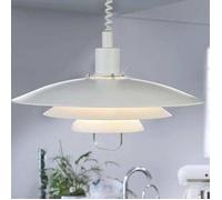 Suspension monte et baisse en métal blanc diamètre 48cm Kirkenes