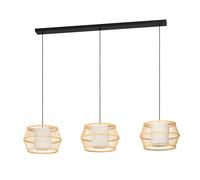 Suspension MONTERROSO E27 3X40W en acier noir 1395x345x1500mm