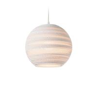 Suspension Moon 10 blanc H 22cm/Ø 26cm