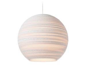 Suspension Moon 18 blanc H 40cm/Ø 45cm