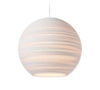 Suspension Moon 18 blanc H 40cm/Ø 45cm
