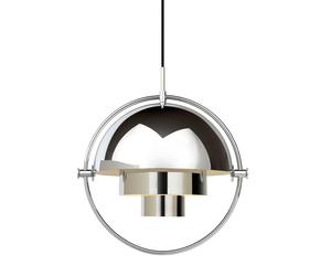 Suspension Multi-Lite Ø25,5cm structure chrome chrome canopy HxØ 5.7x11,5cm