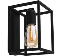 Suspension Murale Élégante Noire Métal Carrée Design Moderne Salon Lampe DAVID