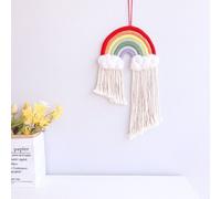 Suspension Murale En Forme De Goutte D'eau Arc En Ciel, Ornement Mural, Corde En Coton, Décoration Moderne, Jouet Pendentif Pour Chambre D'enfant 69he