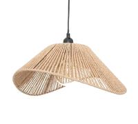Suspension Myha Ø45cm Atmosphera Beige Papier Abat-jour, Câble Réglable E27 40W