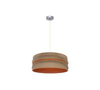 Suspension Natalia 1xe27 Nickel/Sac-Orange Regx50x50 Cm