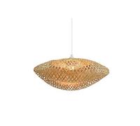 Suspension nature bambou tressé forme coquille MILOS 40cm