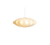 Suspension Nelson Saucer Crisscross Bubble Medium Blanc Cassé
