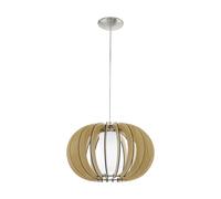 Suspension Nickel Mat Ø40Cm E27 Plafonnier Cadre Luminaire Moderne