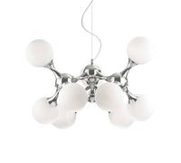 Suspension Nodi Bianco Ø 80 Cm blanc satiné, chromé