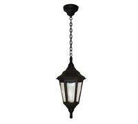 Suspension Noir IP44 Rustique Intempéries Lampe D'Extérieur Lanterne Terrasse