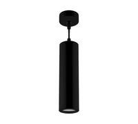 Suspension Noire Métal Étroit Ø 6 Cm H: Max. 110 Cm GU10 Moderne Suspension