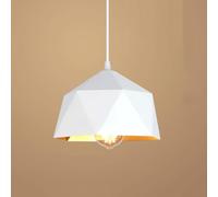 Suspension Noire Vintage De Forme Géométrique Suspension en Métal À Tête Unique E27 Lustre Scandinave À 1 Lumière Plafonnier Danois Moyen pour Restaurant, Au-Dessus d'un Évier, dans