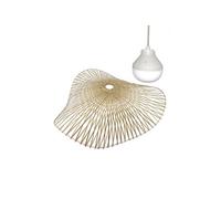 Lumisky Suspension LAIA NOMAD – Bambou naturel bohème D50 cm avec ampoule LED blanc/RGB nomade