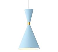 Suspension Nordic Wind Restaurant Lustres Macaron Modernes Abat-Jour en Métal Coloré Lampes Suspendues Personnalisées à Trois Têtes E27 Hauteur Réglable pour Îlot de Cuisine Chambr