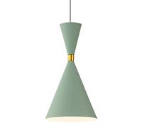 Suspension Nordic Wind Restaurant Lustres Macaron Modernes Abat-Jour en Métal Coloré Lampes Suspendues Personnalisées à Trois Têtes E27 Hauteur Réglable pour Îlot de Cuisine Chambr