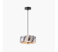 Suspension nordique de luxe en marbre, petite lampe cylindrique en pierre naturelle, luminaire de plafond simple et moderne, lustre LED à éclairage indirect pour chambre, maison de campagne, chevet,