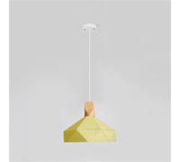Suspension Nordique pour Restaurant, Lampe à tête Unique, Petit plafonnier créatif pour Bar, Style Industriel rétro Minimaliste, pour îlot de Cuisine, lustres et suspensions (Blanc) (Jaune)
