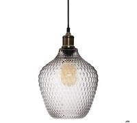 Suspension ""Omaha"" verre fumé D22cm - Atmosphera createur d'interieur