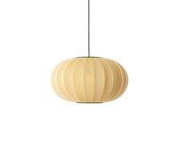 Suspension Ovale Blanc Tricoté à La Made By Hand - Lever de Soleil Ø57