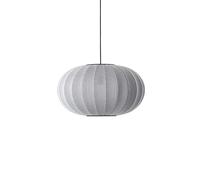 Suspension Ovale en Argent Tricoté à La Made By Hand Ø57